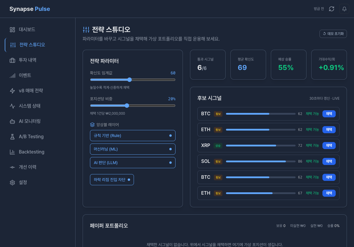 데이터·AI 아이디어를 빠르게 검증합니다 — 데모 화면